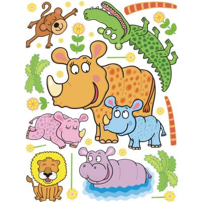 AG Design K 1051 Samolepka na zeď Džungle 65 x 85 cm – Sleviste.cz