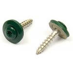Klempířský šroub + EPDM, Mechově zelená RAL 6005 4,5 x 25 A2 / balení 200 ks – Zboží Mobilmania