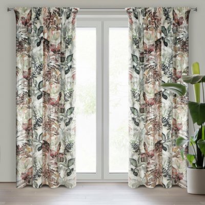 EUROFIRANY ZATEMŇOVACÍ ZÁVĚS NA PÁSCE ARINA 140X270 CM VZOROVANÁ – Hledejceny.cz