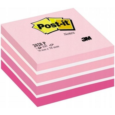 3M POSTIT 2028B Aquarelle - samolepicí bloček - 76×76 mm, Aquarelle Pink – Zbozi.Blesk.cz