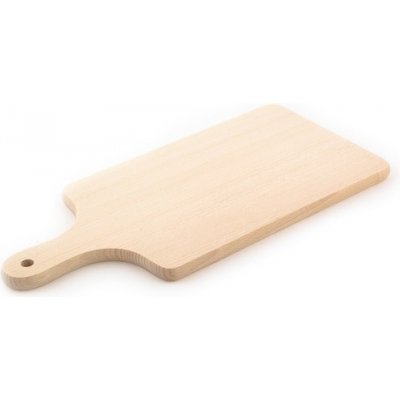 KOLIMAX Dřevěné kuchyňské prkénko - hranaté s úchytem, 42,5 x 18 x 1,6 cm – Zboží Mobilmania