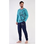Dominik pánské pyžamo dlouhé mentolové – Zboží Dáma Dominik pánské pyžamo dlouhé mentolové – Zboží Dáma