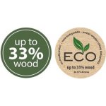Prosperplast Květináč FURU SLIM ECO WOOD 30cm naturo – Zboží Dáma