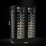 G.Gastro Lednice na víno 400l D9787081 – Zboží Mobilmania