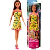 Panenka Barbie Barbie v šatech s motýlky 30cm ŽLUTÁ
