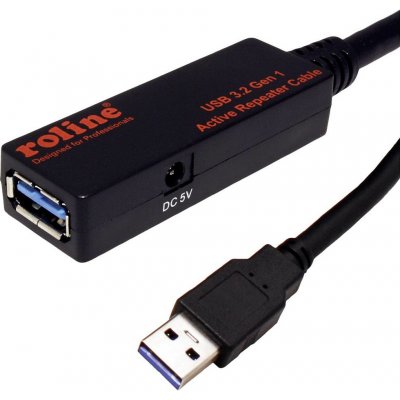 Roline 12.04.1072 USB 5Gbps (USB 3.0) aktivní prodlužovací , USB3.0 A(M) - USB3.0 A(F), 20m – Zbozi.Blesk.cz