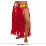 Havajská sukně s květinami červená – Zboží Mobilmania