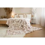 Jerry Fabrics Deka s beránkem mikroflanel Mramor hnědý 150x200 – Zboží Dáma