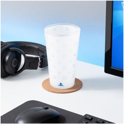 Paladone Sklenice Playstation White 400 ml – Zboží Mobilmania