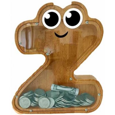 Pokladnička drevená Písmenko Z – Zboží Dáma