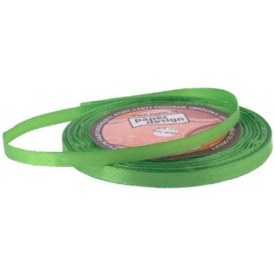 Paper Design Stuha saténová 6mm/32m - tm. zelená - 601076 – Sleviste.cz