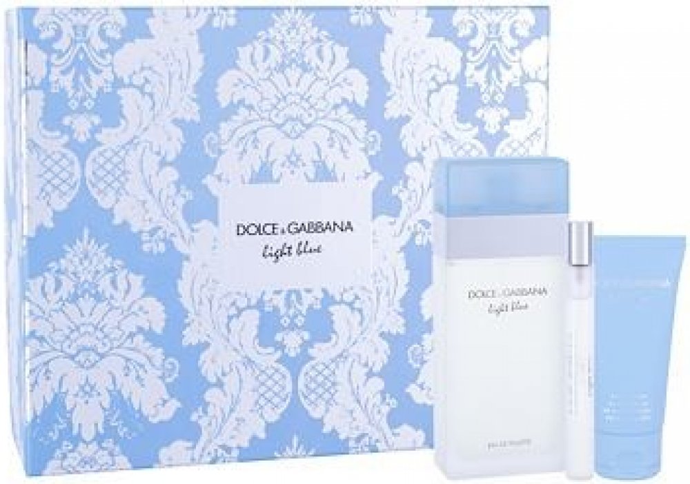 Dolce & Gabbana Light Blue EDT 100 ml + tělový krém 50 ml + EDT 10 ml dárková  sada | Srovnanicen.cz