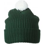 Knitted cap with pompon MB7540 s kulich em tmavě zelená/bílá – Hledejceny.cz
