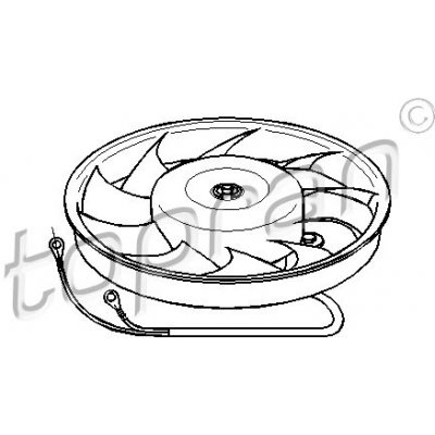 TOPRAN Větrák, chlazení motoru 103 774 – Zboží Mobilmania