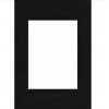 Klasický fotorámeček WALTHER pasparta 18x24cm pro fotografii 10x15cm,černá, šikmý bílý řez