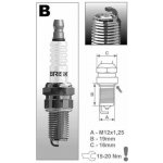 Zapalovací svíčka Brisk BR10S řada Silver Racing pro motorku – Hledejceny.cz