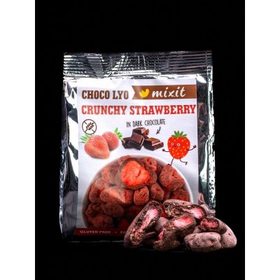 Mixit Křupavé jahody v čokoládě do kapsy 60 g – Zboží Mobilmania