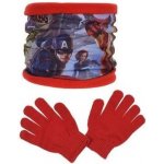 Sun City Šála Avengers / nákrčník Avengers zateplený + rukavice červená – Zbozi.Blesk.cz