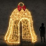Easy Fix 3D LED světelná zvonička, průchozí, 200 × 350 × 200 cm, teple bílá, 230 V, 225,3 W, 80,8 kg, z 6 dílů – Hledejceny.cz