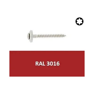 Vrut s podl. 15mm, nerez A2 4,5x35 Torx RAL3016 (Art.8790) – Hledejceny.cz