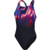 Speedo Placement Digital Powerback black/Phoenix Red/Blue