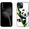 Pouzdro a kryt na mobilní telefon Apple mmCase Gelové iPhone 13 mini 5.4 - panda na bambusu