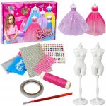 LEAN Toys 17066 Kreativní výtvarná sada na tvorbu šatů pro panenky – Hledejceny.cz