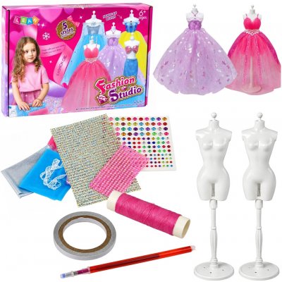 LEAN Toys 17066 Kreativní výtvarná sada na tvorbu šatů pro panenky – Hledejceny.cz