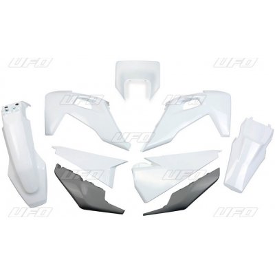 UFO kompletní sada plastů HUSQVARNA TE 150 / 250 / 300 20-23, FE 250 / 350 / 450 / 501 20-23 s krytem světla barva (bílá/grafitová) (HU623E999) | Zboží Auto