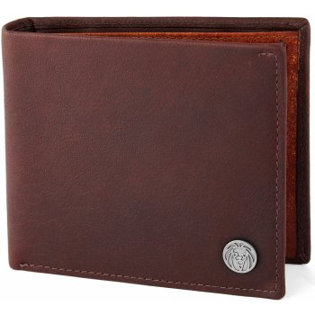 Lucleon Klasická kožená peněženka Oxford v hnědé a světle hnědé AD0 3 13187