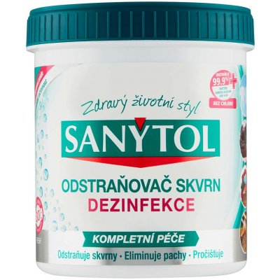 Sanytol dezinfekční odstraňovač skvrn 450g do pračky – Zbozi.Blesk.cz