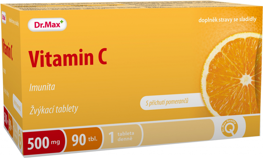 Dr.Max Vitamin C 500 mg 90 žvýkacích tablet od 139 Kč - Heureka.cz