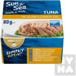 Sun & Sea Tuňák ve slunečnicovém oleji 80 g – Hledejceny.cz