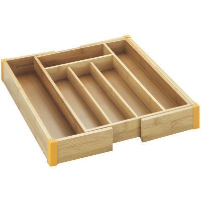 Maximex Organizér na příbory BAMBOO, nastavitelný, 25,5 - 38 x 36 x 5 cm