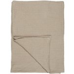 IB LAURSEN Bavlněná osuška Liseleje Waffle Beige 100 x 150 cm, béžová barva, textil – Zbozi.Blesk.cz