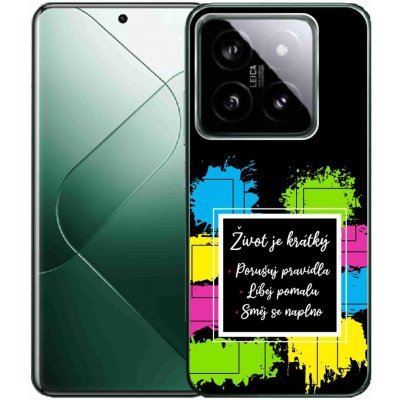 mmCase na Xiaomi 14 Pro - citát 5 černé pozadí – Zboží Živě