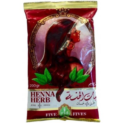 Five Fives Antonie Kedish Partners Co. El-Obur Industrial City Egypt Henna na vlasy čistá červená 200 g