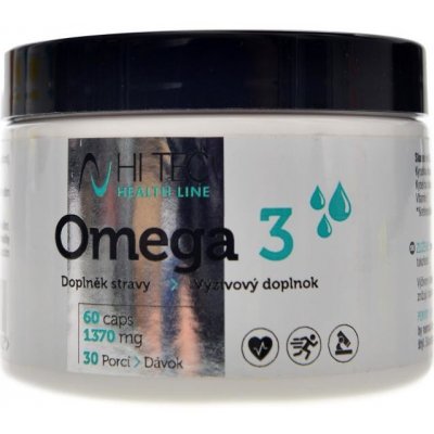 HiTec Nutrition Health line Omega 3 60 kapslí 1370 mg – Hledejceny.cz