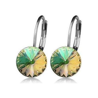 NUBIS® ocelové náušnice s krystaly Swarovski® LUMINOUS GREEN NBS08-LG – Hledejceny.cz