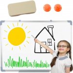 RKToys Magnetická tabule 45×60 cm bílá sucho stíratelná – Hledejceny.cz