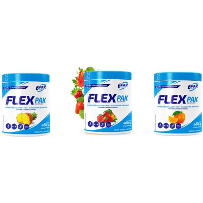 6Pak Nutrition Flex Pak 400 g pomeranč