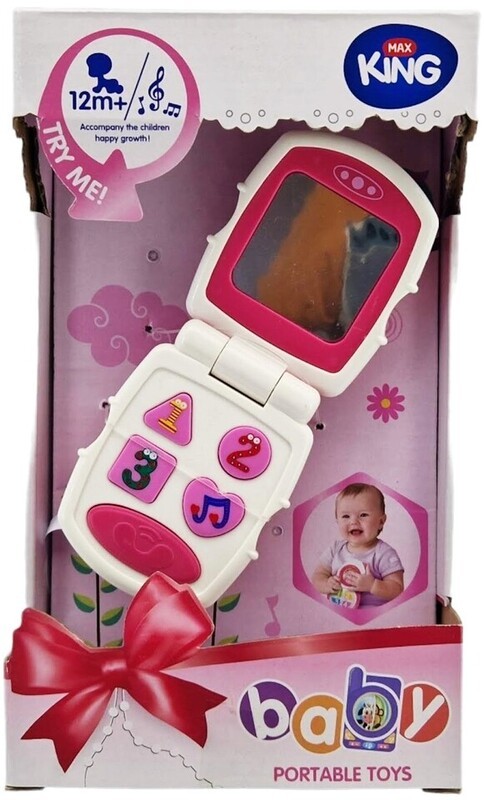 Lamps Baby telefon růžový na baterie