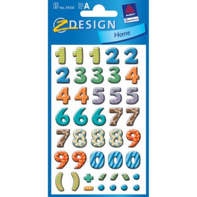 AVERY Z-DESIGN Barevná čísla Z-DESIGN - 59335 – Zboží Dáma
