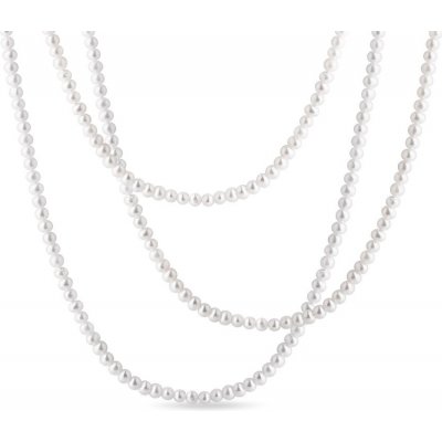 Dlouhý perlový náhrdelník ze sladkovodních perel KLENOTA K0011323