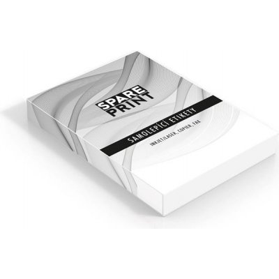 SPARE PRINT PREMIUM Samolepicí etikety bílé 100 archů A4 v krabici 70 x 42,3 mm – Hledejceny.cz