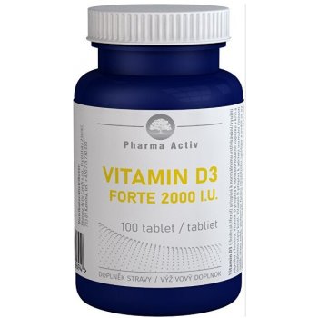 Pharma Activ Czech Vitamin D3 FORTE 2000 I.U. 100 tablet