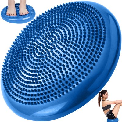 Retoo Balanční masážní polštářek Míčový sedací polštář Balance Cushion 34 cm průměr Ortopedický sedací míč polštář Balanční polštářek s míčem Ježek Retoo