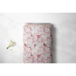 Orbytex Kočárkovina metráž šíře 160 cm, nepromokavá látka, vzor plameňáci – Zboží Dáma