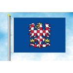 LIBEA, s.r.o. Moravská vlajka modrý list Rozměr: 100×150 cm, Uchycení: Karabiny na stožár – Hledejceny.cz