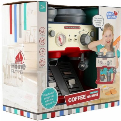 Teddies Kávovar presovač plast 26x25cm na baterie se zvukem vypouštějící páru v krabici 28x27x15cm – Sleviste.cz